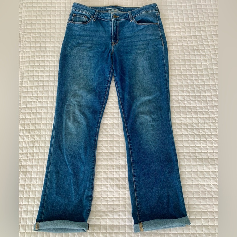 Old Navy Women's Blue Boot-Cut Jeans